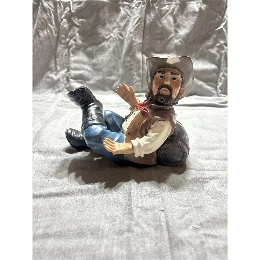 MayRich Company Cowboy Clay Wine Bottle Holder 2 piece Bottle Caddy, Western